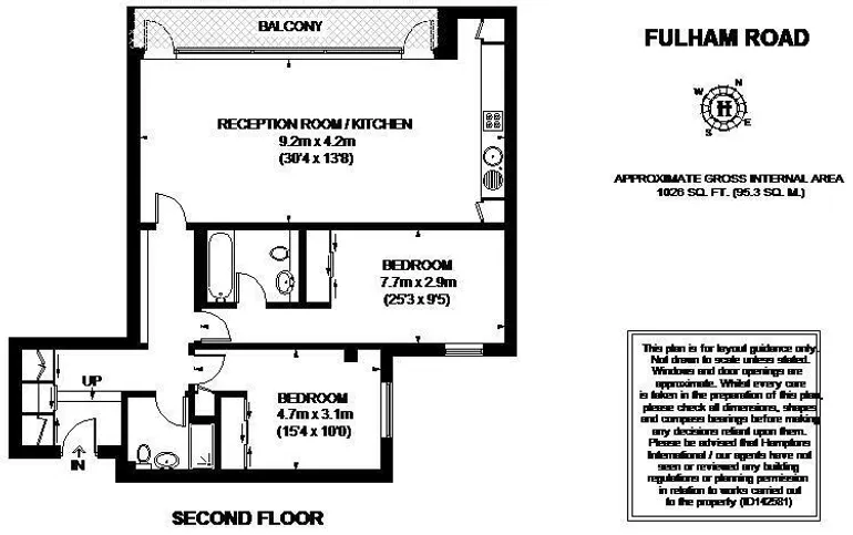 Floorplan 1 for Fulham Road Chelsea SW3