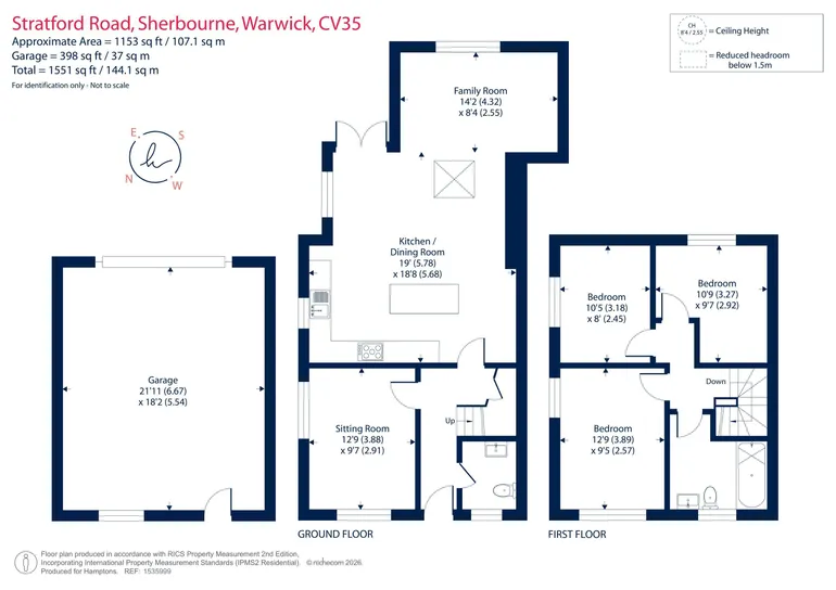 Floorplan 1 for Stratford Road, Sherbourne, CV35
