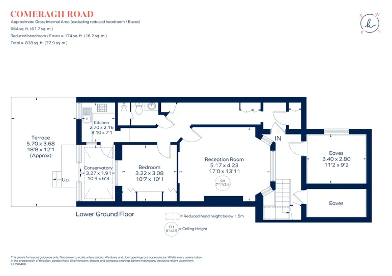 Floorplan 1 for Comeragh Road London W14