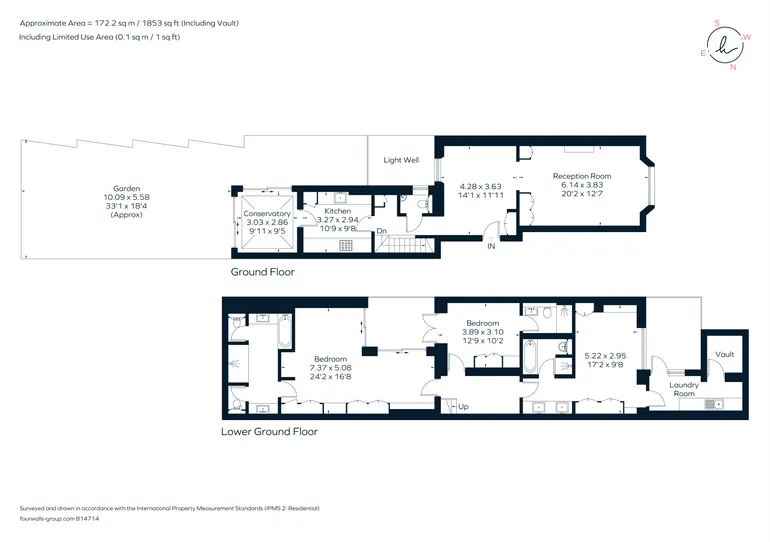 Floorplan 1 for Palace Gardens Terrace, London, W8