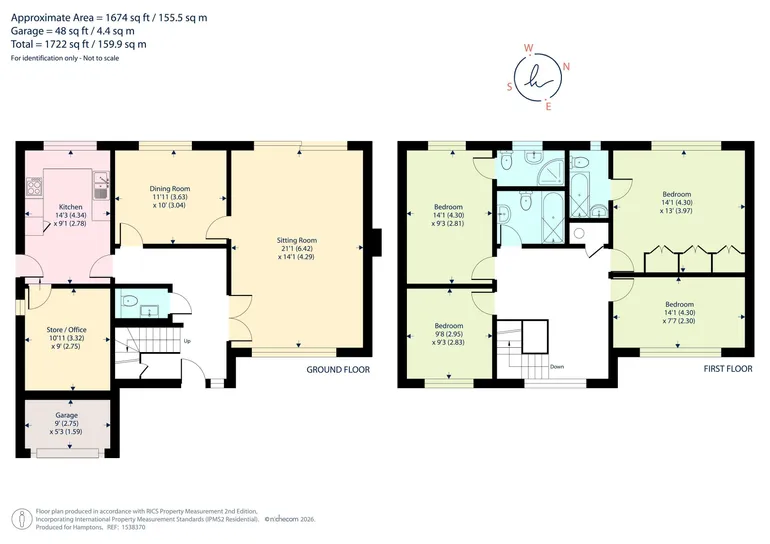 Floorplan 1 for The Fairway, Weybridge, KT13
