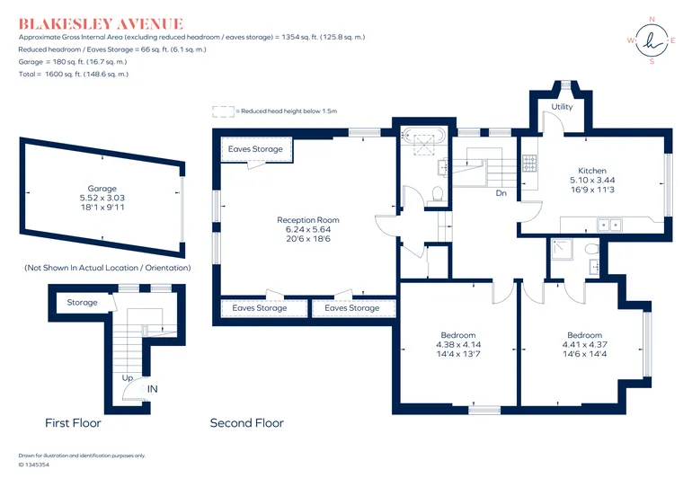 Floorplan 1 for Blakesley Avenue, Ealing, W5
