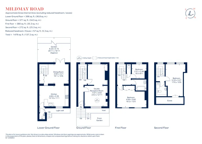 Floorplan 1 for Mildmay Road, London, N1