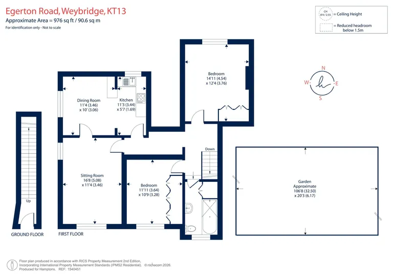 Floorplan 1 for Egerton Road Weybridge KT13
