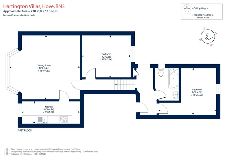 Floorplan 1 for Hartington Villas, Hove, BN3