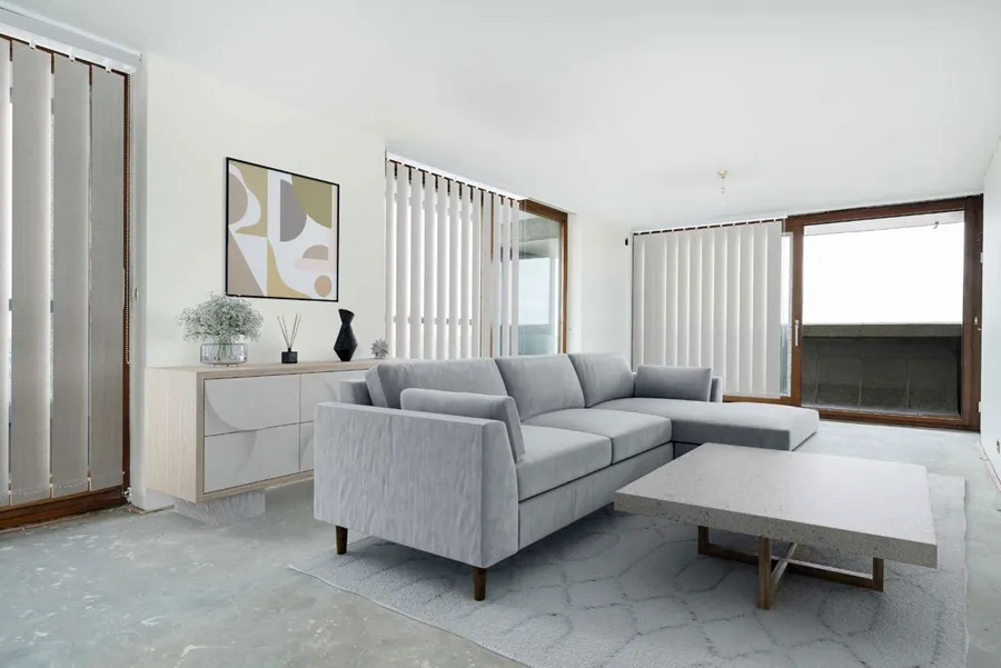 From a flat for sale