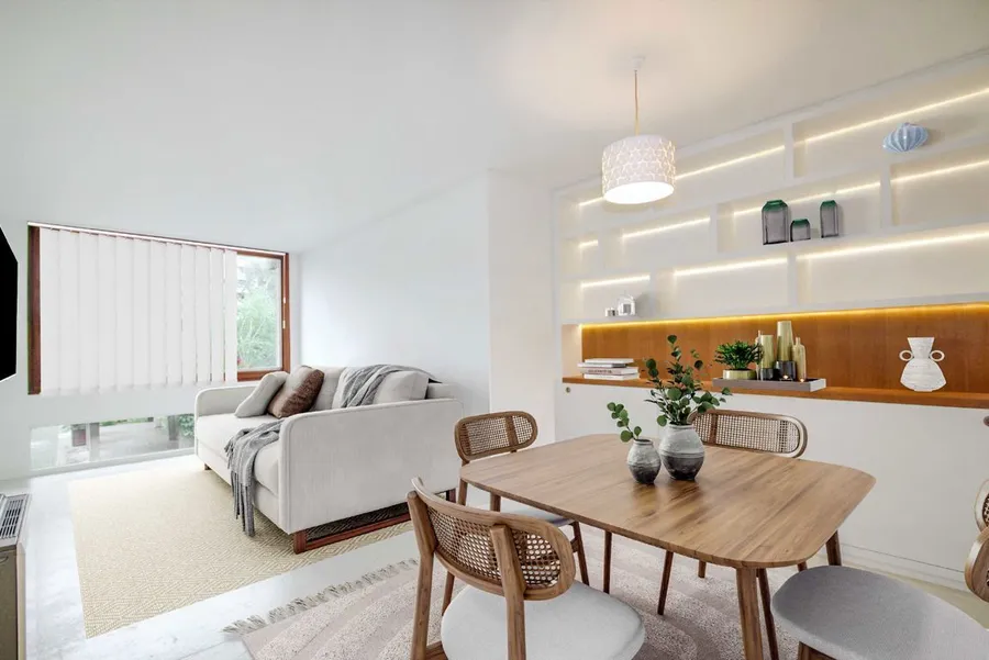 From a flat for sale