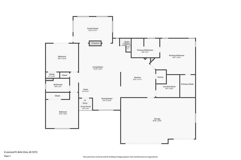 6 Leawood Pl, Bella Vista, AR 72715