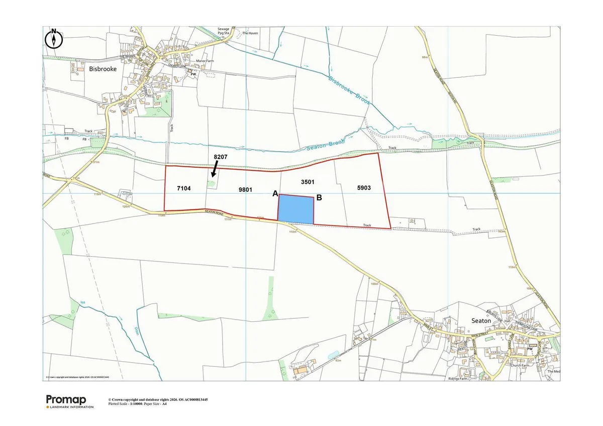 Arable & Pasture Land at Bisbrooke, Rutland - about 67.36 acres