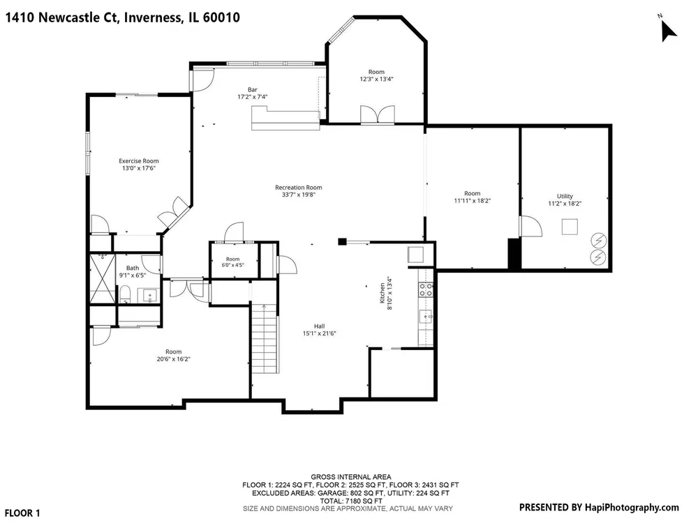 1410 W Newcastle Ct, Inverness, IL 60010