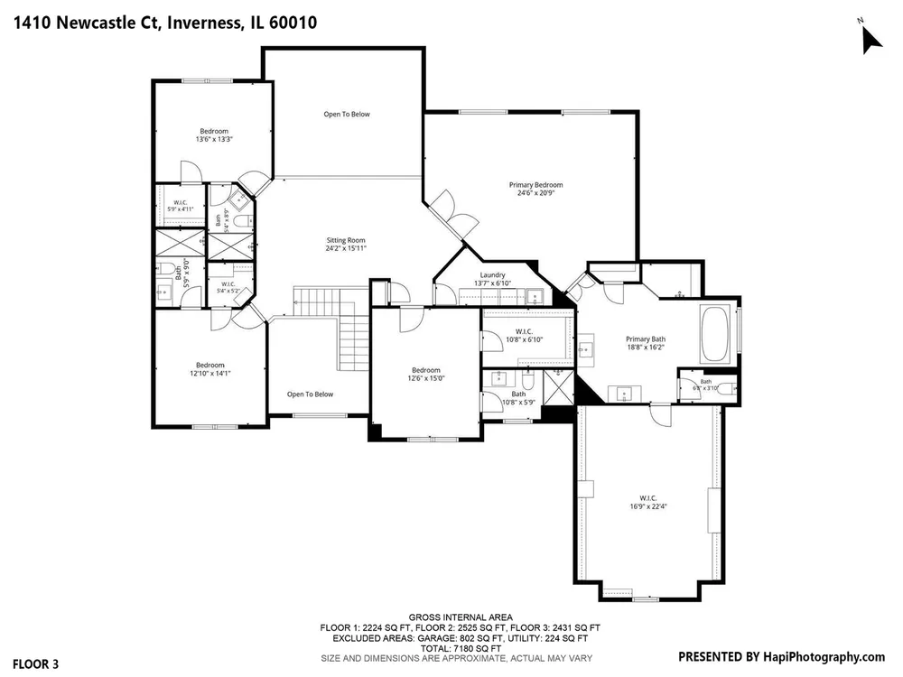 1410 W Newcastle Ct, Inverness, IL 60010
