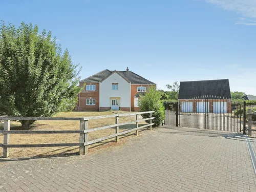 Station Road, Little Fransham, Derehamphoto