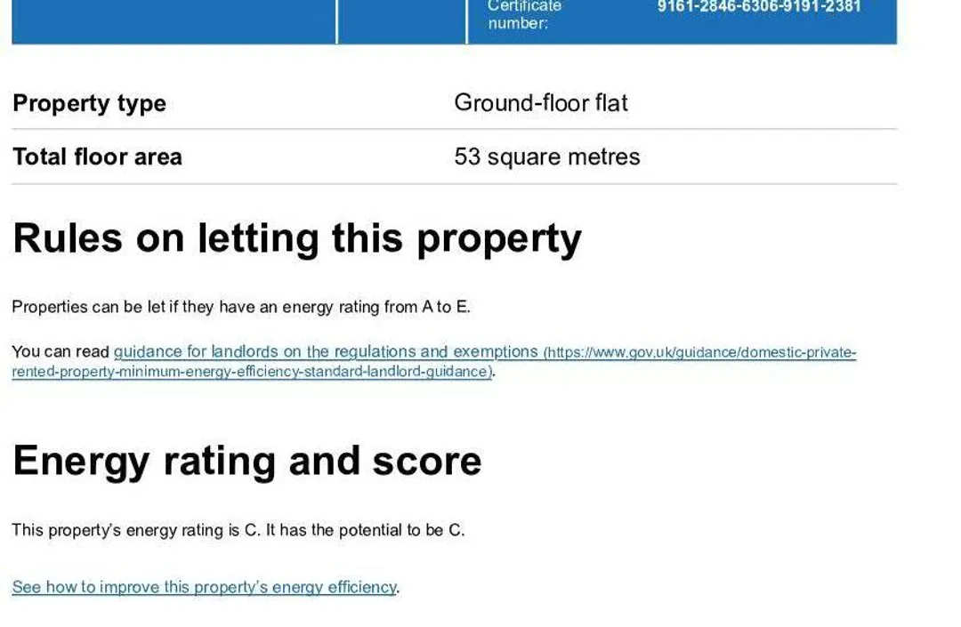 Property EPC Chart