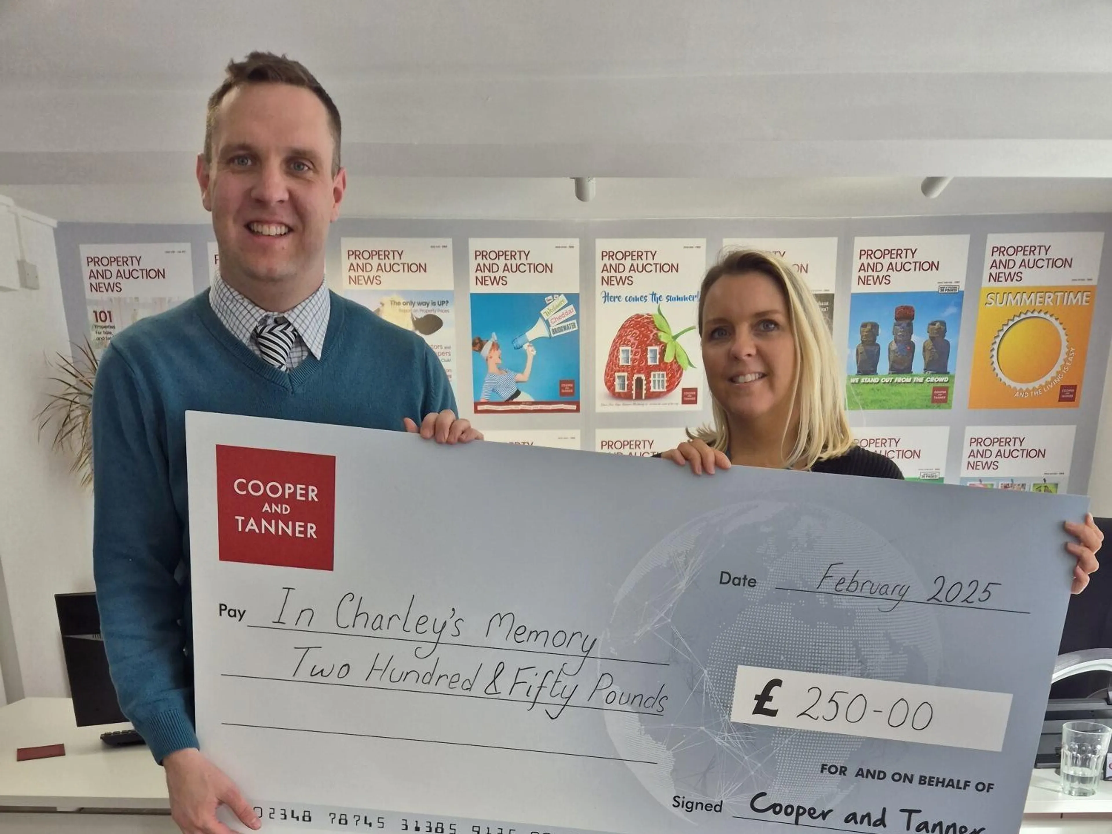 Cheddar team's Christmas win gives back to local charity