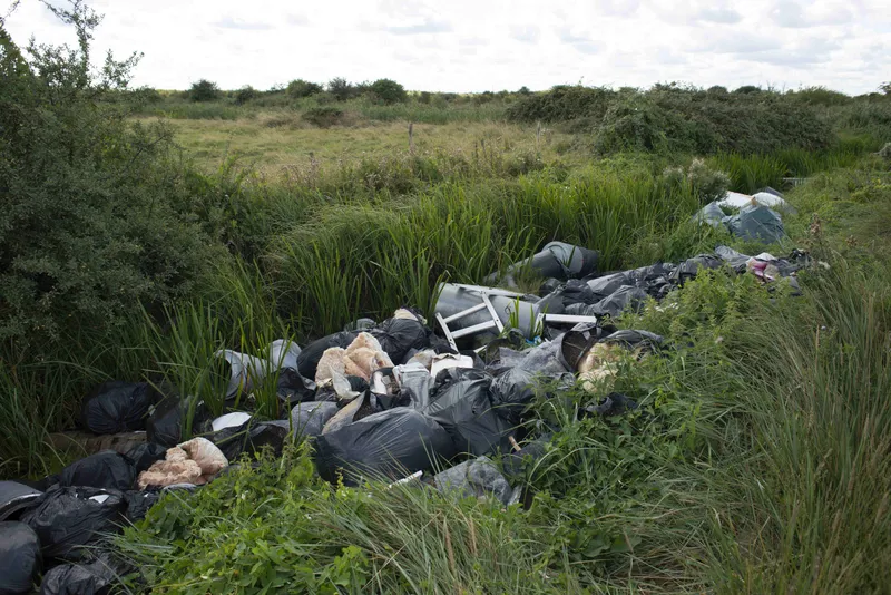 FLY-TIPPING in the countryside