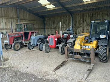 On Site Dispersal Sale of 6 Tractors, Telehandler, UTV, Trailers, Farm Machinery, Attachments, Vintage, General, Garden & Workshop Equipment