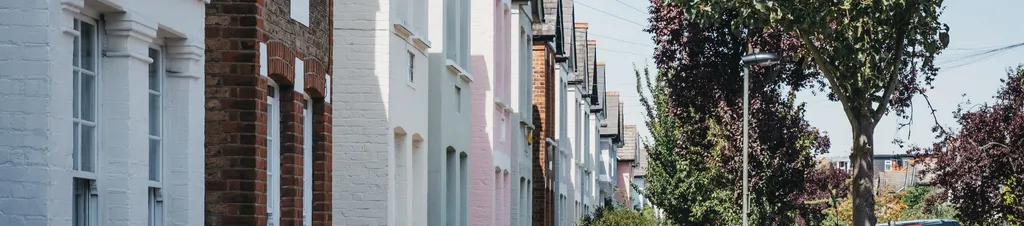 Image of a row of London properties