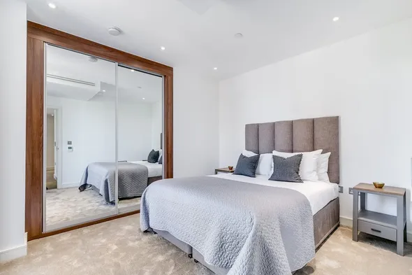 Mylo Nine Elms Point apartment bedroom