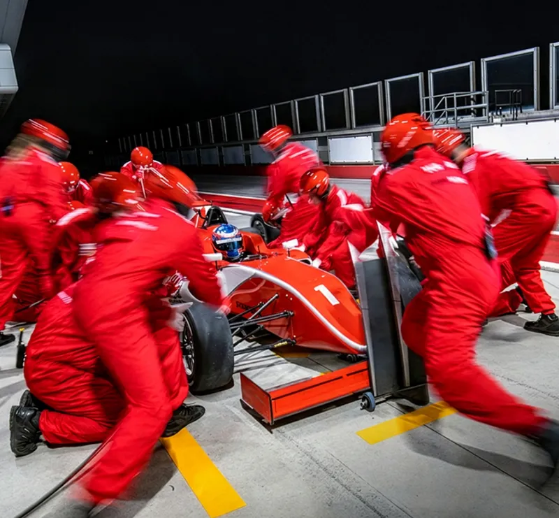 Image of a formula one team